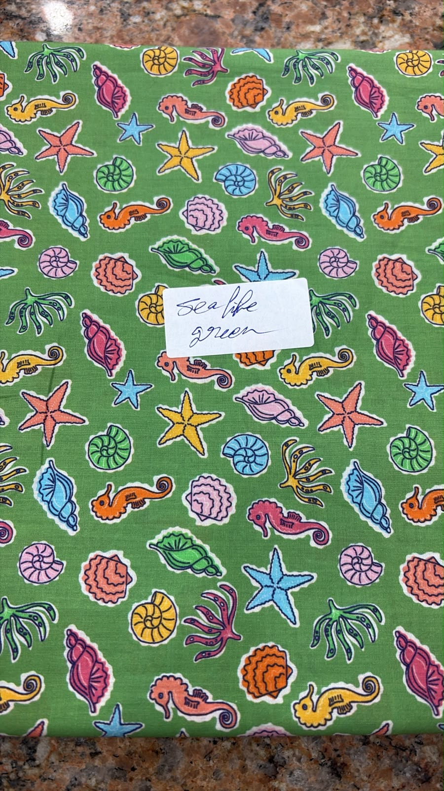 Sea life - green